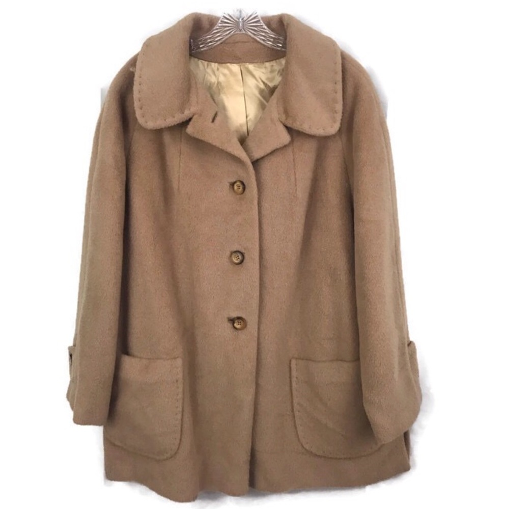 Women's Tan Wool Coat